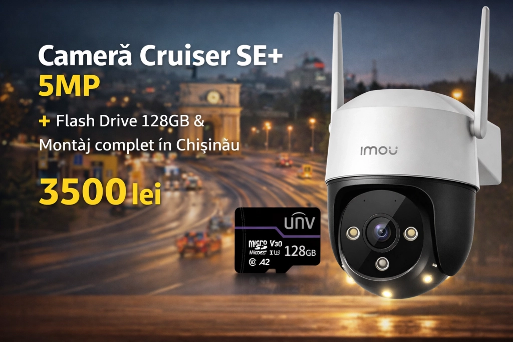 Cameră de supraveghere video exterioara WiFi Imou Cruiser SE+ 5MP
