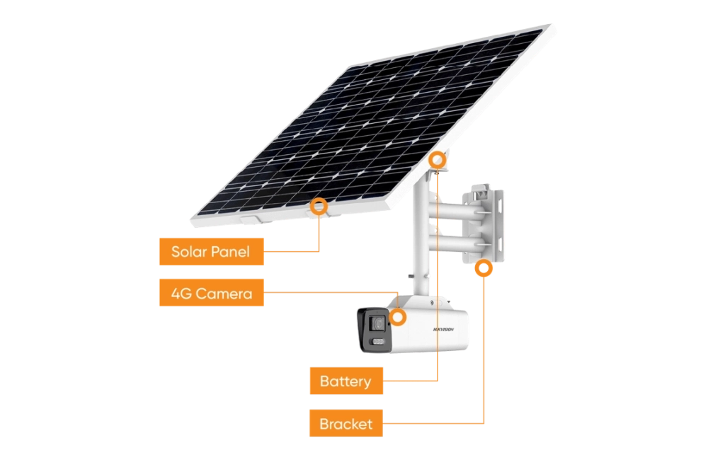 Cameră IP cu obiectiv fix, 8 MP, 4G, tehnologie ColorVu și cu alimentare solară Hikvision DS-2XS6A87G1-LS/C36S80