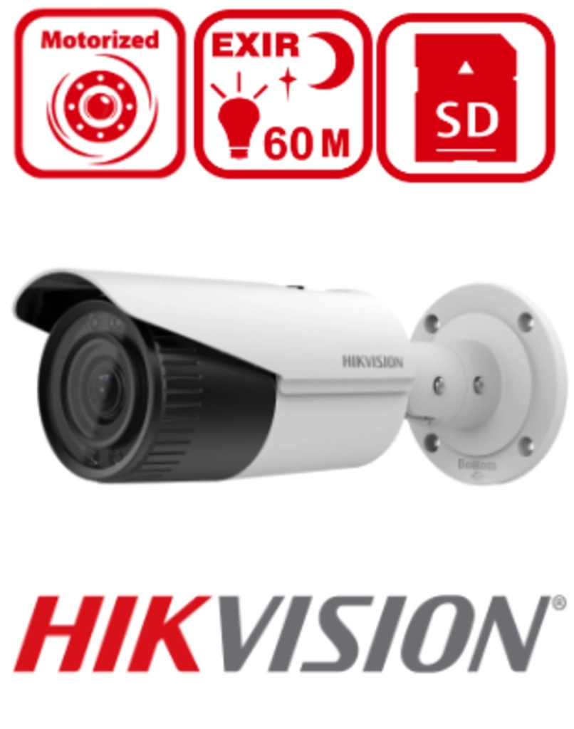 Hikvision IP camera supraveghere video DS-2CD2621G0-IZS (BULLET 2MPX 2.8-12MM)