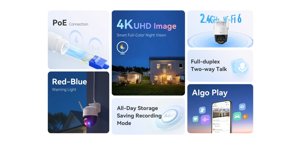 IMOU IPC-K7FP-8V0N Cruiser SC 8MP Wi-Fi камера видеонаблюдения