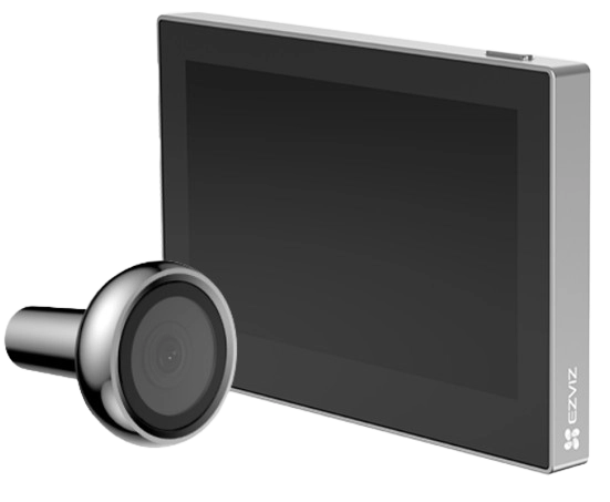 EZVIZ HP2 CS-HP2-R100-6E2WB-GR – беспроводной видеоглазок с экраном 4.3"