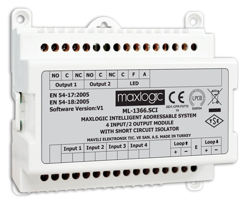 ML-1361 Modul de control al releului sistemului adresabil inteligent Maxlogic