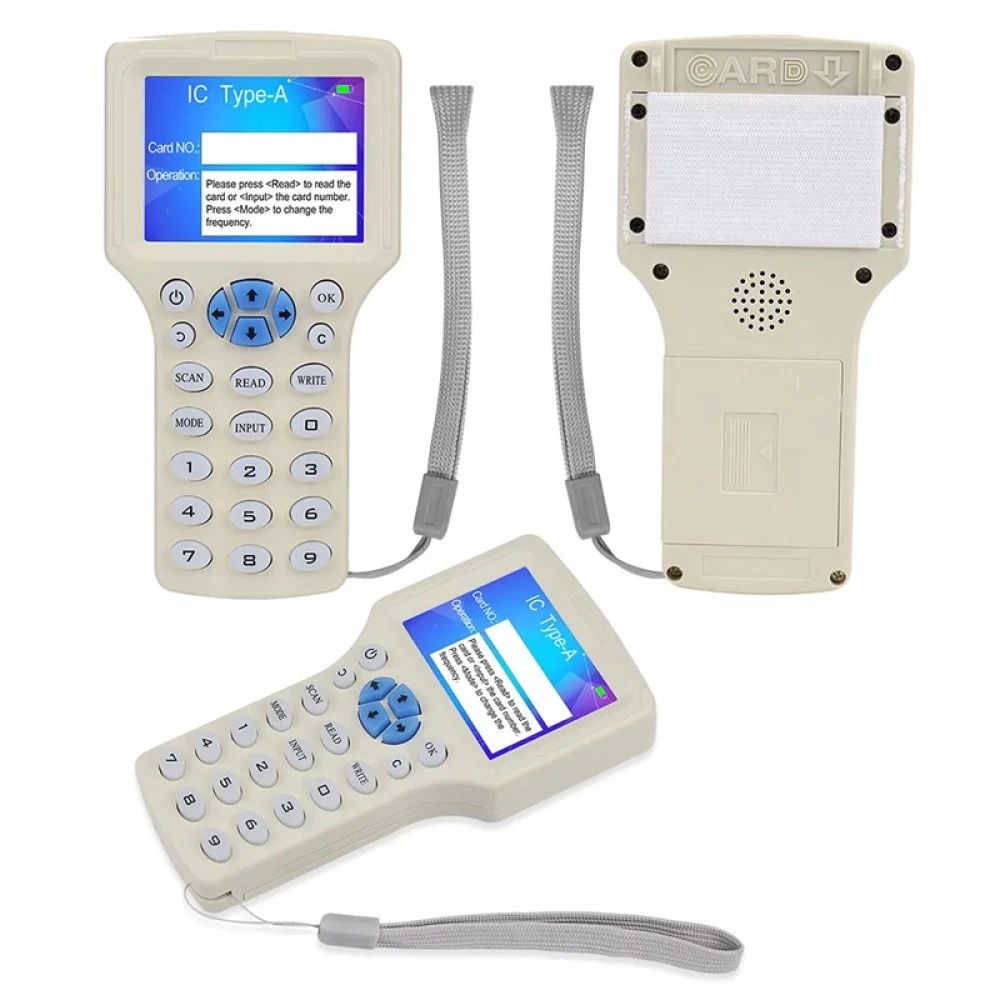 Программатор, дубликатор RFID 08CD, LCD, 125Khz, 13.56Mhz, USB